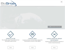 Tablet Screenshot of biosintex.com